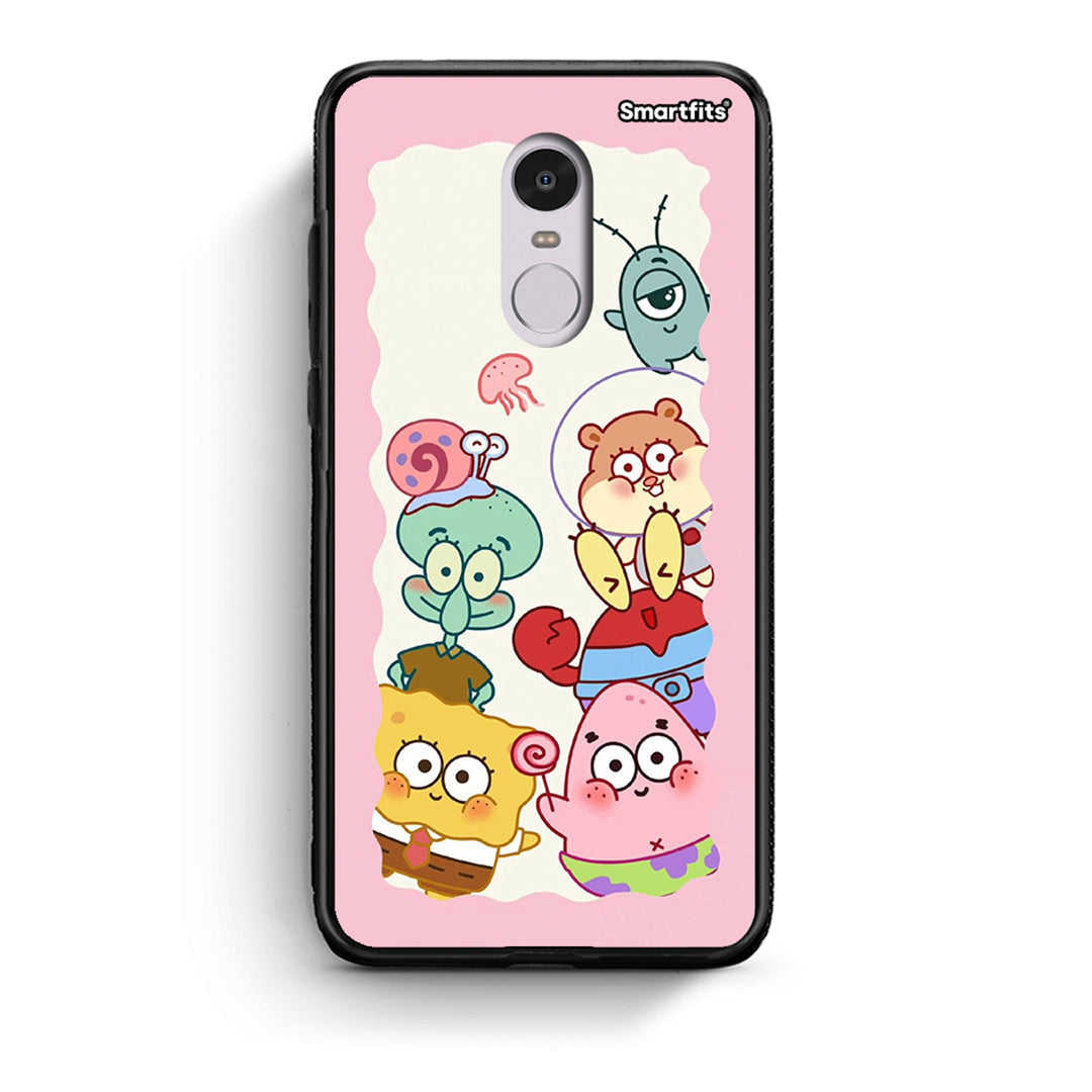 Xiaomi Redmi Note 4/4X Cute Companion θήκη από τη Smartfits με σχέδιο στο πίσω μέρος και μαύρο περίβλημα | Smartphone case with colorful back and black bezels by Smartfits