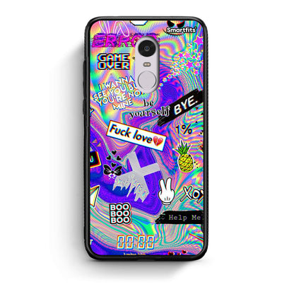 Xiaomi Redmi Note 4/4X Game Over θήκη από τη Smartfits με σχέδιο στο πίσω μέρος και μαύρο περίβλημα | Smartphone case with colorful back and black bezels by Smartfits