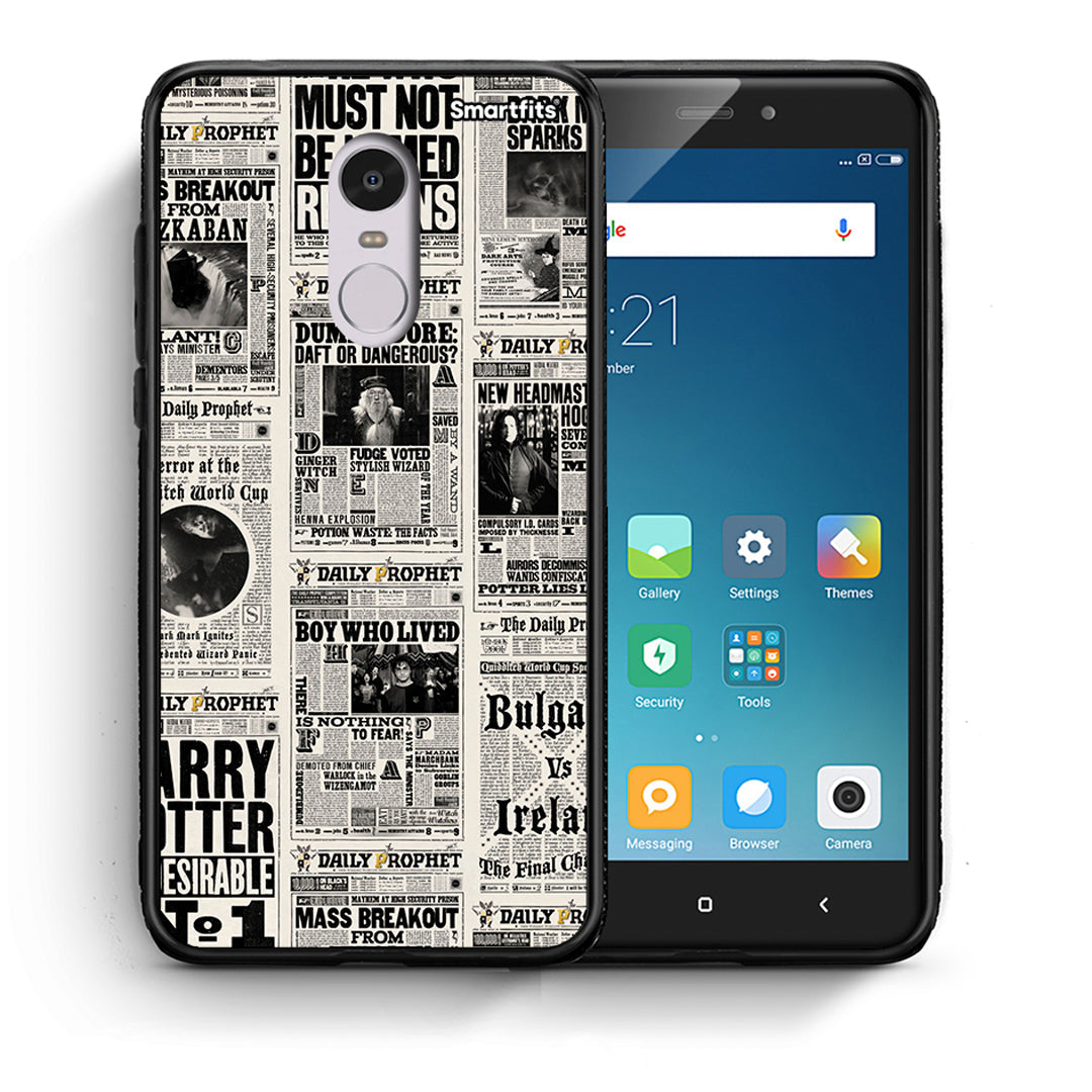 Θήκη Xiaomi Redmi Note 4/4X Harry Paper από τη Smartfits με σχέδιο στο πίσω μέρος και μαύρο περίβλημα | Xiaomi Redmi Note 4/4X Harry Paper case with colorful back and black bezels