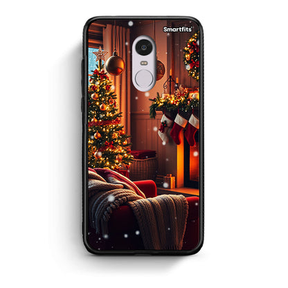 Xiaomi Redmi Note 4/4X Home For Christmas θήκη από τη Smartfits με σχέδιο στο πίσω μέρος και μαύρο περίβλημα | Smartphone case with colorful back and black bezels by Smartfits