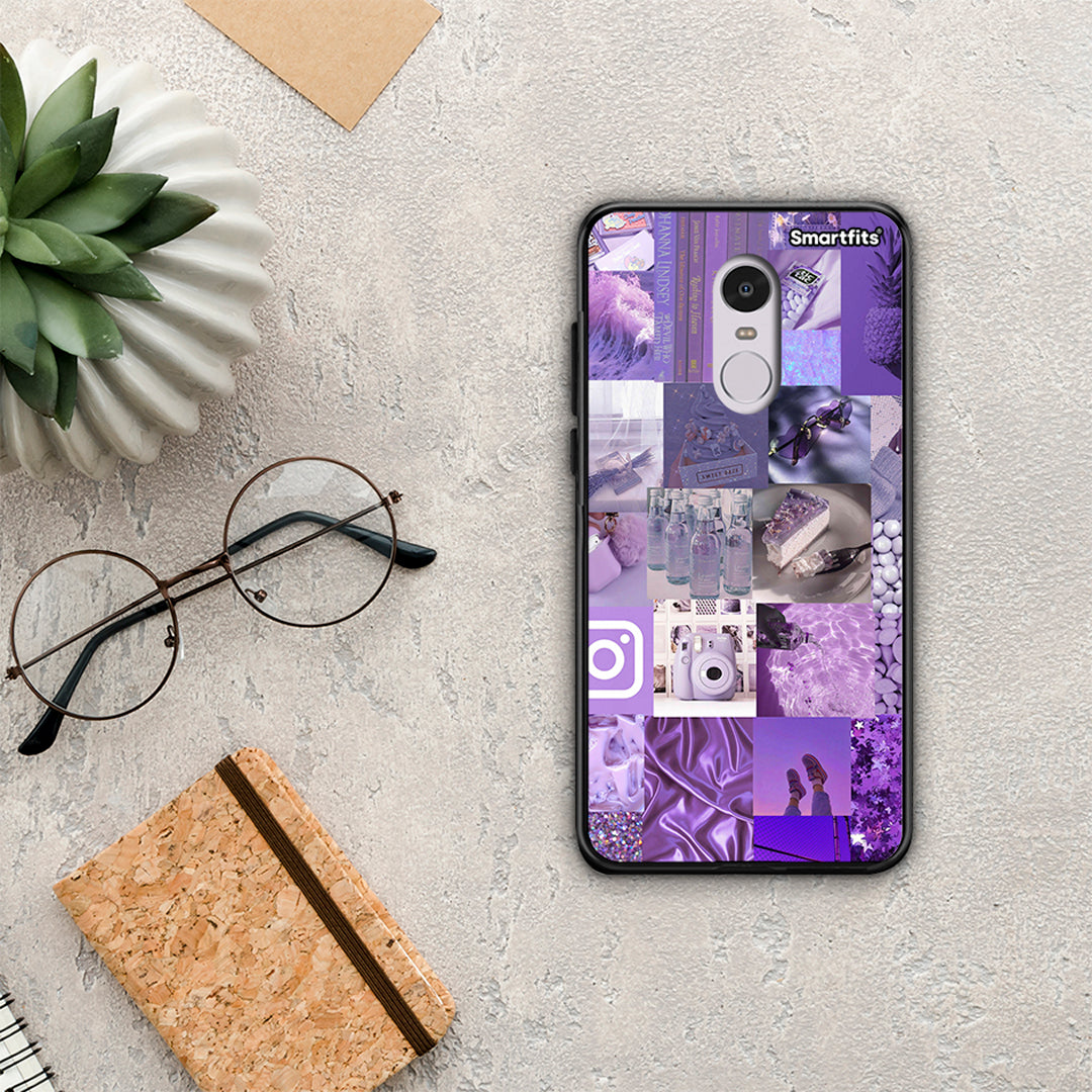 Purple Aesthetic Collage - Xiaomi Redmi Note 4 / 4X θήκη