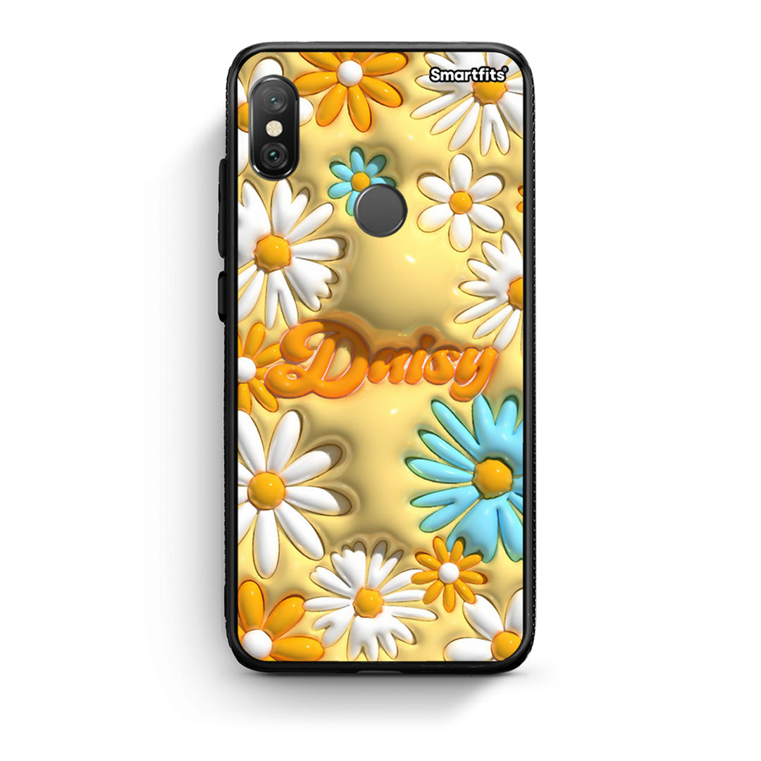 Xiaomi Redmi Note 5 Bubble Daisies θήκη από τη Smartfits με σχέδιο στο πίσω μέρος και μαύρο περίβλημα | Smartphone case with colorful back and black bezels by Smartfits