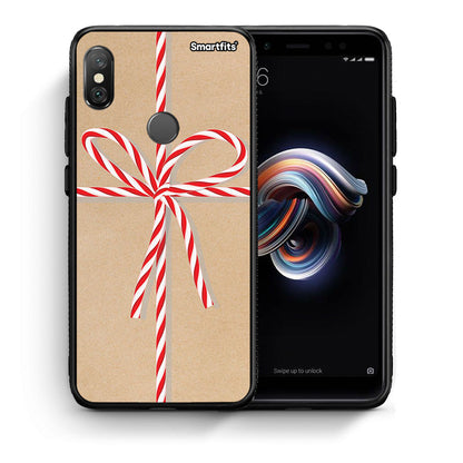 Θήκη Xiaomi Redmi Note 5 Christmas Gift από τη Smartfits με σχέδιο στο πίσω μέρος και μαύρο περίβλημα | Xiaomi Redmi Note 5 Christmas Gift case with colorful back and black bezels