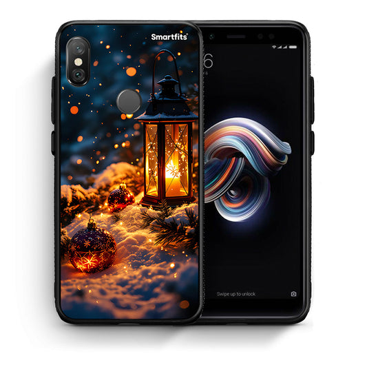 Θήκη Xiaomi Redmi Note 5 Christmas Ornaments από τη Smartfits με σχέδιο στο πίσω μέρος και μαύρο περίβλημα | Xiaomi Redmi Note 5 Christmas Ornaments case with colorful back and black bezels