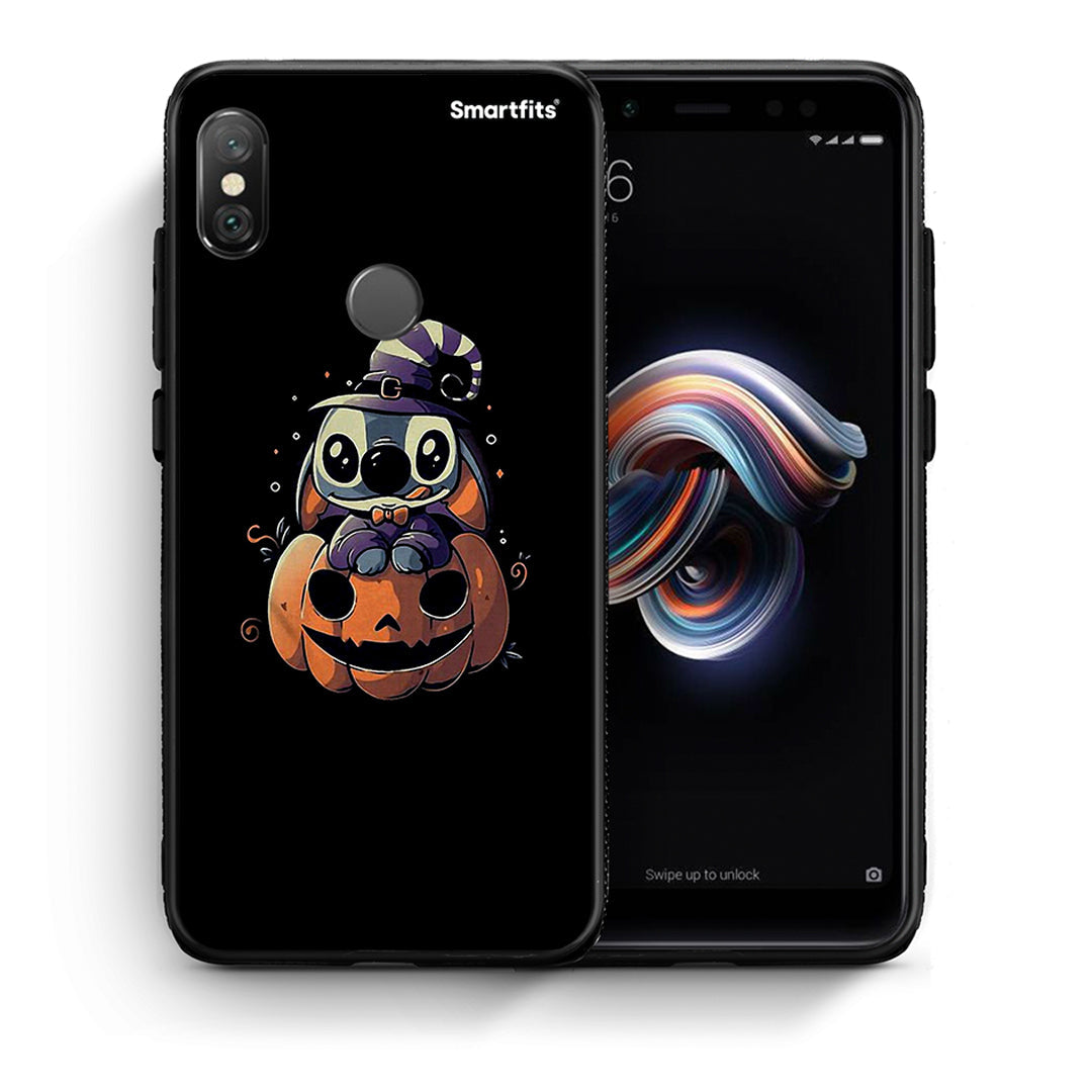 Θήκη Xiaomi Redmi Note 5 Halloween Stitch από τη Smartfits με σχέδιο στο πίσω μέρος και μαύρο περίβλημα | Xiaomi Redmi Note 5 Halloween Stitch case with colorful back and black bezels