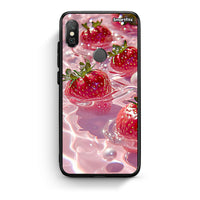 Thumbnail for Xiaomi Redmi Note 5 Juicy Strawberries θήκη από τη Smartfits με σχέδιο στο πίσω μέρος και μαύρο περίβλημα | Smartphone case with colorful back and black bezels by Smartfits