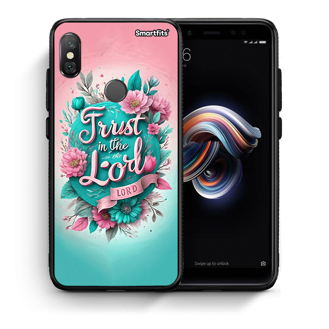 Θήκη Xiaomi Redmi Note 5 Lord Trust από τη Smartfits με σχέδιο στο πίσω μέρος και μαύρο περίβλημα | Xiaomi Redmi Note 5 Lord Trust case with colorful back and black bezels