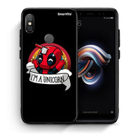 Thumbnail for Θήκη Xiaomi Redmi Note 5 Unicorn Deadpool από τη Smartfits με σχέδιο στο πίσω μέρος και μαύρο περίβλημα | Xiaomi Redmi Note 5 Unicorn Deadpool case with colorful back and black bezels