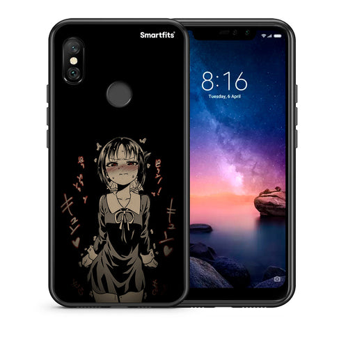 Θήκη Xiaomi Redmi Note 6 Pro Anime Girl από τη Smartfits με σχέδιο στο πίσω μέρος και μαύρο περίβλημα | Xiaomi Redmi Note 6 Pro Anime Girl case with colorful back and black bezels