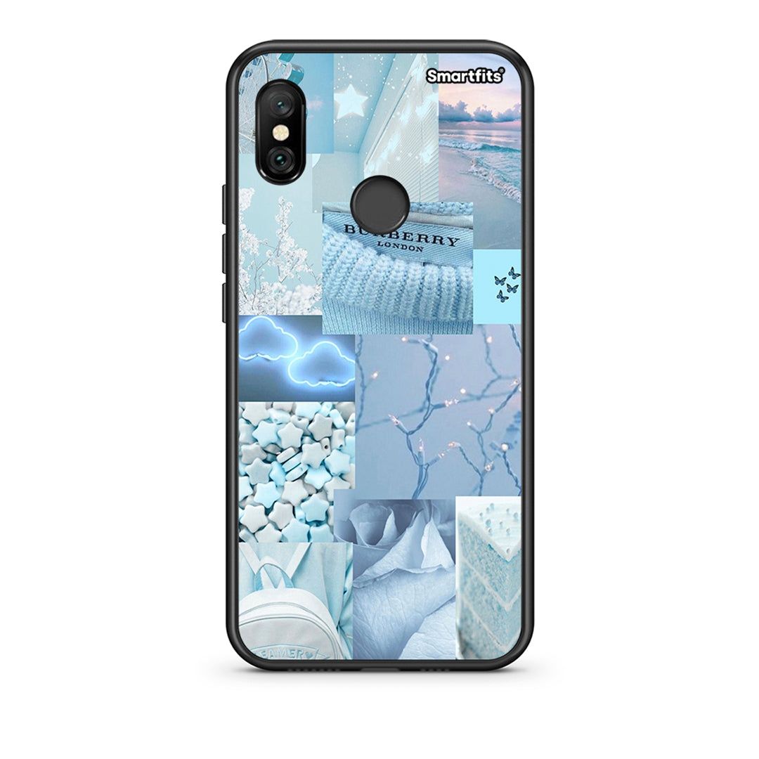 Xiaomi Redmi Note 6 Pro Ciel Aesthetic Collage θήκη από τη Smartfits με σχέδιο στο πίσω μέρος και μαύρο περίβλημα | Smartphone case with colorful back and black bezels by Smartfits