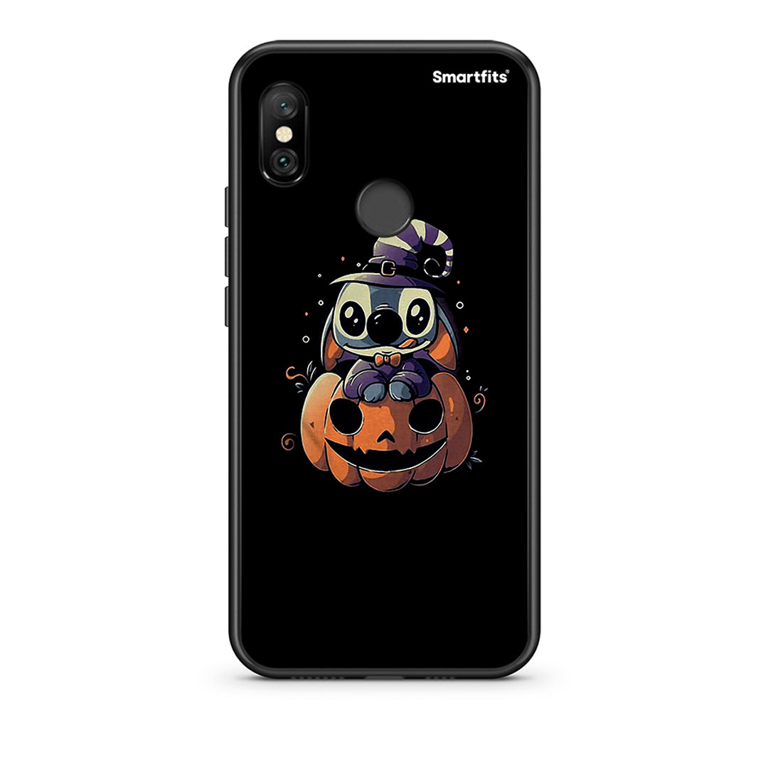Xiaomi Redmi Note 6 Pro Halloween Stitch θήκη από τη Smartfits με σχέδιο στο πίσω μέρος και μαύρο περίβλημα | Smartphone case with colorful back and black bezels by Smartfits