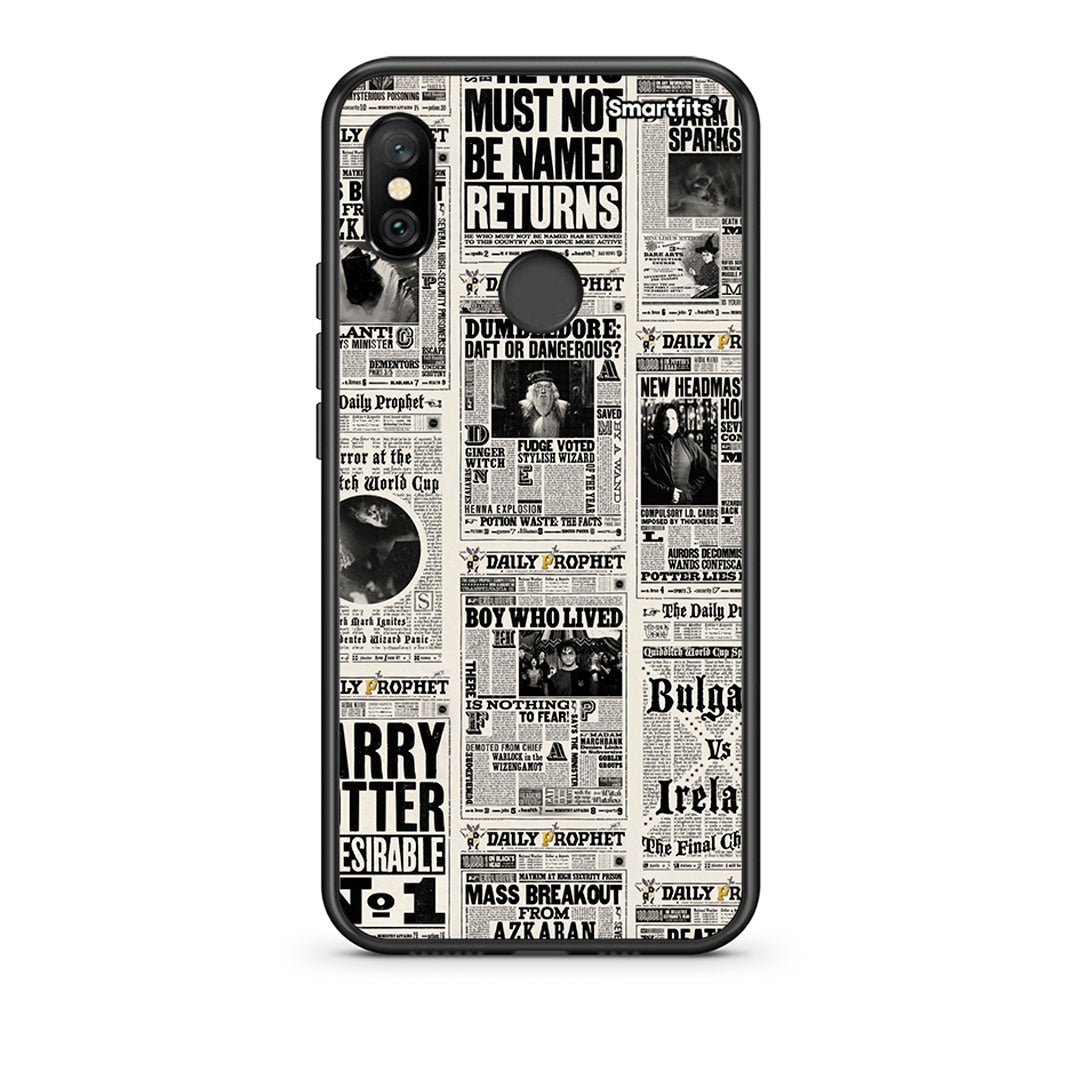 Xiaomi Redmi Note 6 Pro Harry Paper θήκη από τη Smartfits με σχέδιο στο πίσω μέρος και μαύρο περίβλημα | Smartphone case with colorful back and black bezels by Smartfits