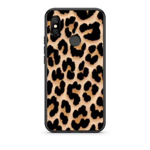 Θήκη Xiaomi Redmi Note 6 Pro Leopard Print Tan Large από τη Smartfits με σχέδιο στο πίσω μέρος και μαύρο περίβλημα | Xiaomi Redmi Note 6 Pro Leopard Print Tan Large case with colorful back and black bezels