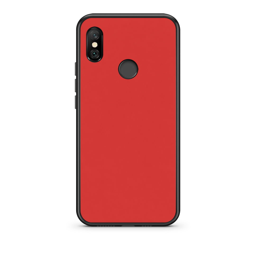 Θήκη Xiaomi Redmi Note 6 Pro Poppy Red από τη Smartfits με σχέδιο στο πίσω μέρος και μαύρο περίβλημα | Xiaomi Redmi Note 6 Pro Poppy Red case with colorful back and black bezels