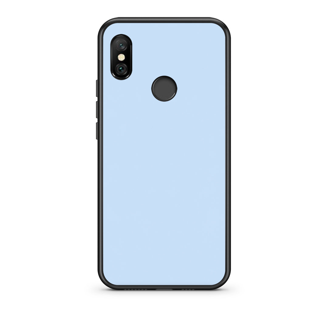 Θήκη Xiaomi Redmi Note 6 Pro Powder Blue από τη Smartfits με σχέδιο στο πίσω μέρος και μαύρο περίβλημα | Xiaomi Redmi Note 6 Pro Powder Blue case with colorful back and black bezels