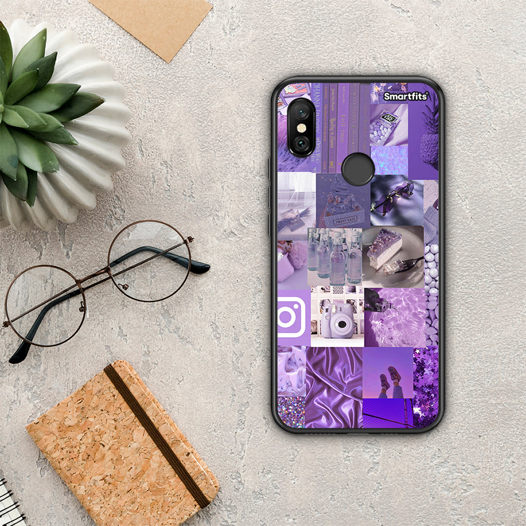 Purple Aesthetic Collage - Xiaomi Redmi Note 6 Pro θήκη