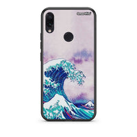 Thumbnail for Xiaomi Redmi Note 7 Blue Waves θήκη από τη Smartfits με σχέδιο στο πίσω μέρος και μαύρο περίβλημα | Smartphone case with colorful back and black bezels by Smartfits