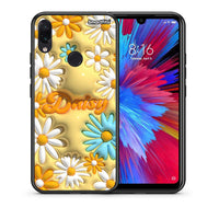 Thumbnail for Θήκη Xiaomi Redmi Note 7 Bubble Daisies από τη Smartfits με σχέδιο στο πίσω μέρος και μαύρο περίβλημα | Xiaomi Redmi Note 7 Bubble Daisies case with colorful back and black bezels