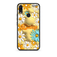Thumbnail for Xiaomi Redmi Note 7 Bubble Daisies θήκη από τη Smartfits με σχέδιο στο πίσω μέρος και μαύρο περίβλημα | Smartphone case with colorful back and black bezels by Smartfits