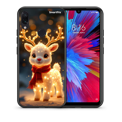 Θήκη Xiaomi Redmi Note 7 Christmas Cutie από τη Smartfits με σχέδιο στο πίσω μέρος και μαύρο περίβλημα | Xiaomi Redmi Note 7 Christmas Cutie case with colorful back and black bezels