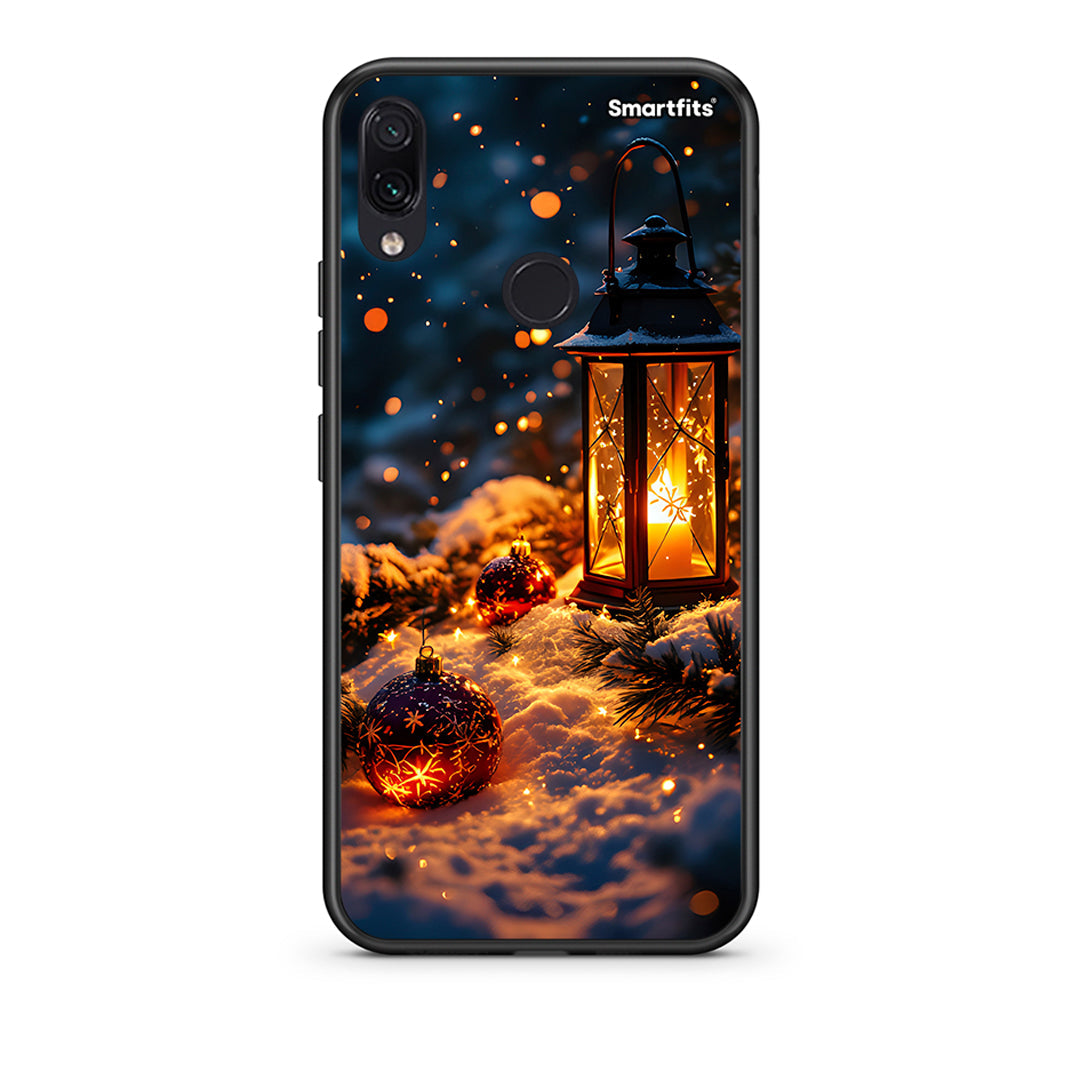 Xiaomi Redmi Note 7 Christmas Ornaments θήκη από τη Smartfits με σχέδιο στο πίσω μέρος και μαύρο περίβλημα | Smartphone case with colorful back and black bezels by Smartfits