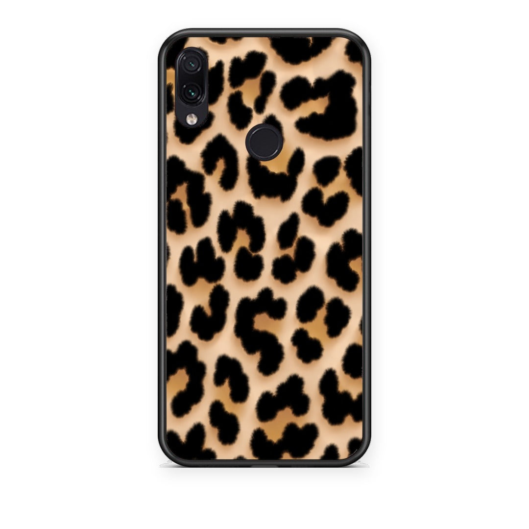 Θήκη Xiaomi Redmi Note 7 Leopard Print Tan Large από τη Smartfits με σχέδιο στο πίσω μέρος και μαύρο περίβλημα | Xiaomi Redmi Note 7 Leopard Print Tan Large case with colorful back and black bezels
