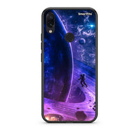 Thumbnail for Xiaomi Redmi Note 7 Lost Astronaut θήκη από τη Smartfits με σχέδιο στο πίσω μέρος και μαύρο περίβλημα | Smartphone case with colorful back and black bezels by Smartfits