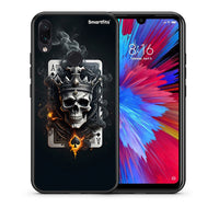 Thumbnail for Θήκη Xiaomi Redmi Note 7 Skull King Ace από τη Smartfits με σχέδιο στο πίσω μέρος και μαύρο περίβλημα | Xiaomi Redmi Note 7 Skull King Ace case with colorful back and black bezels