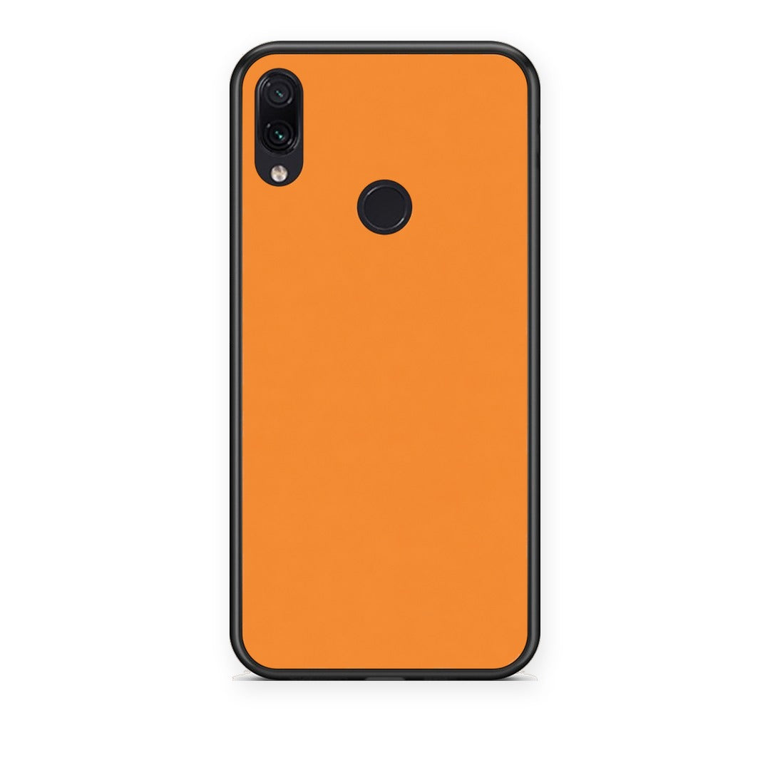 Θήκη Xiaomi Redmi Note 7 Tangerine Orange από τη Smartfits με σχέδιο στο πίσω μέρος και μαύρο περίβλημα | Xiaomi Redmi Note 7 Tangerine Orange case with colorful back and black bezels