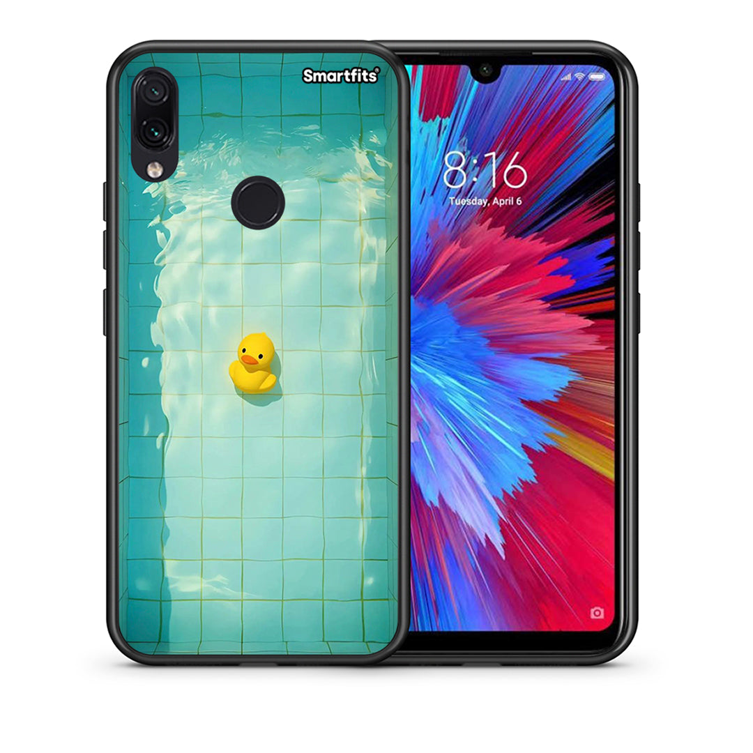 Θήκη Xiaomi Redmi Note 7 Yellow Duck από τη Smartfits με σχέδιο στο πίσω μέρος και μαύρο περίβλημα | Xiaomi Redmi Note 7 Yellow Duck case with colorful back and black bezels