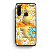 Thumbnail for Xiaomi Redmi Note 8 Bubble Daisies θήκη από τη Smartfits με σχέδιο στο πίσω μέρος και μαύρο περίβλημα | Smartphone case with colorful back and black bezels by Smartfits