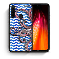 Thumbnail for Θήκη Xiaomi Redmi Note 8 Chevron Devilfish από τη Smartfits με σχέδιο στο πίσω μέρος και μαύρο περίβλημα | Xiaomi Redmi Note 8 Chevron Devilfish case with colorful back and black bezels