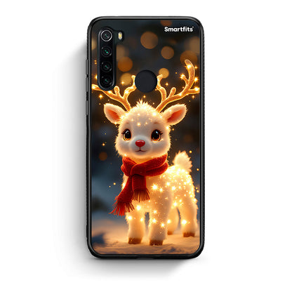 Xiaomi Redmi Note 8 Christmas Cutie θήκη από τη Smartfits με σχέδιο στο πίσω μέρος και μαύρο περίβλημα | Smartphone case with colorful back and black bezels by Smartfits
