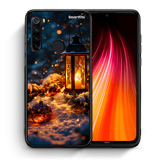 Θήκη Xiaomi Redmi Note 8 Christmas Ornaments από τη Smartfits με σχέδιο στο πίσω μέρος και μαύρο περίβλημα | Xiaomi Redmi Note 8 Christmas Ornaments case with colorful back and black bezels