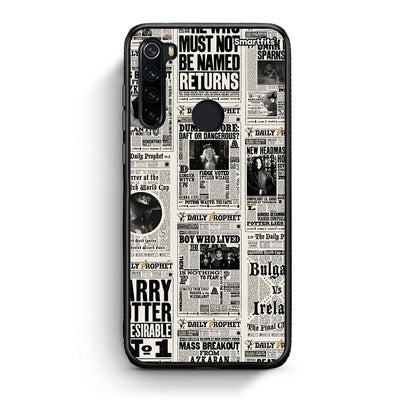 Xiaomi Redmi Note 8 Harry Paper θήκη από τη Smartfits με σχέδιο στο πίσω μέρος και μαύρο περίβλημα | Smartphone case with colorful back and black bezels by Smartfits
