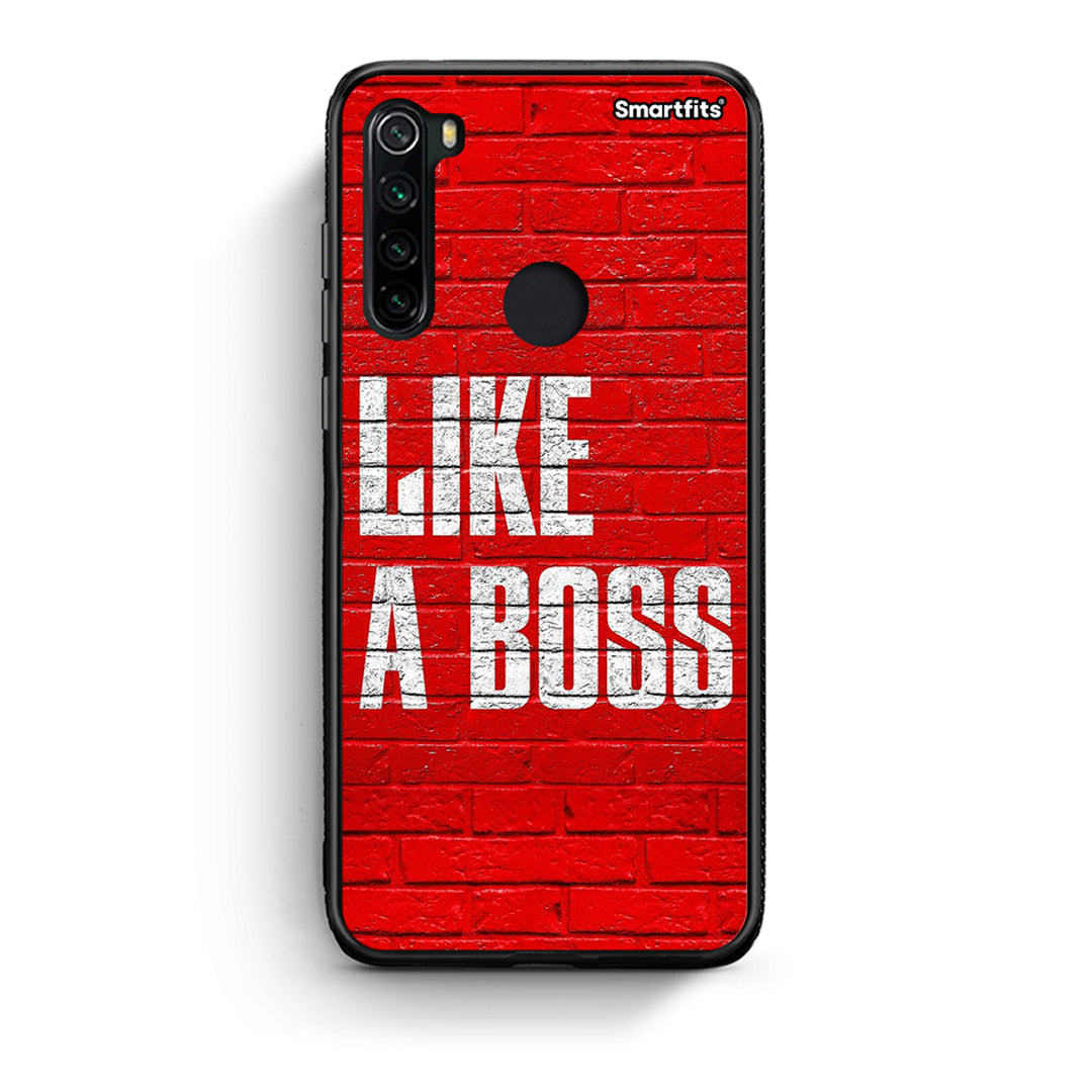Xiaomi Redmi Note 8 Like A Boss θήκη από τη Smartfits με σχέδιο στο πίσω μέρος και μαύρο περίβλημα | Smartphone case with colorful back and black bezels by Smartfits