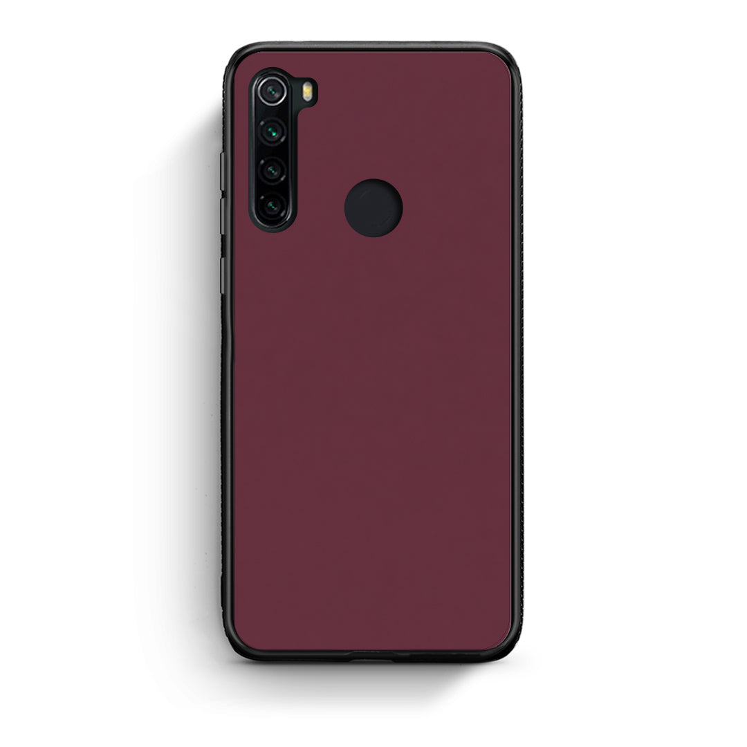 Θήκη Xiaomi Redmi Note 8 Muted Burgundy από τη Smartfits με σχέδιο στο πίσω μέρος και μαύρο περίβλημα | Xiaomi Redmi Note 8 Muted Burgundy case with colorful back and black bezels