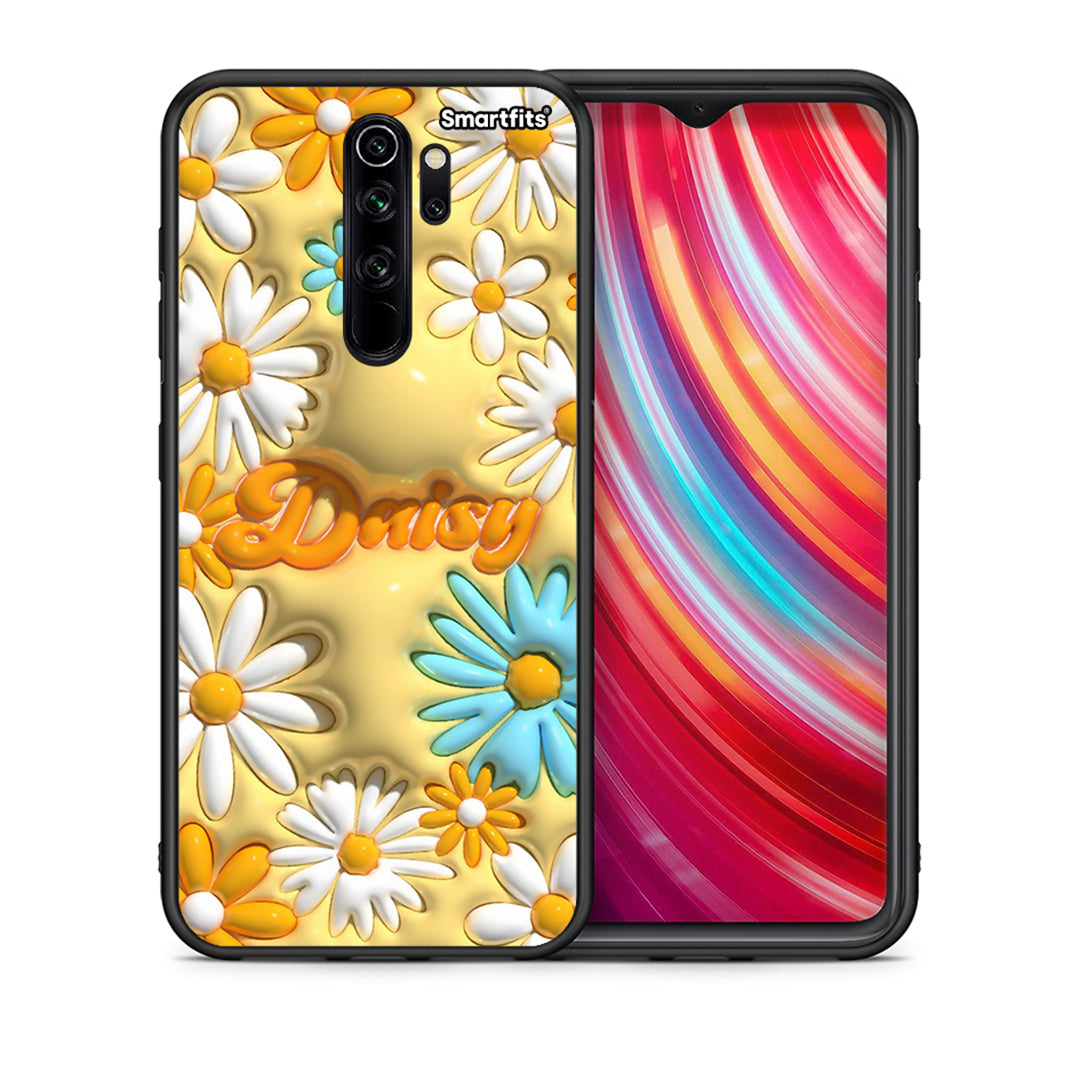 Θήκη Xiaomi Redmi Note 8 Pro Bubble Daisies από τη Smartfits με σχέδιο στο πίσω μέρος και μαύρο περίβλημα | Xiaomi Redmi Note 8 Pro Bubble Daisies case with colorful back and black bezels