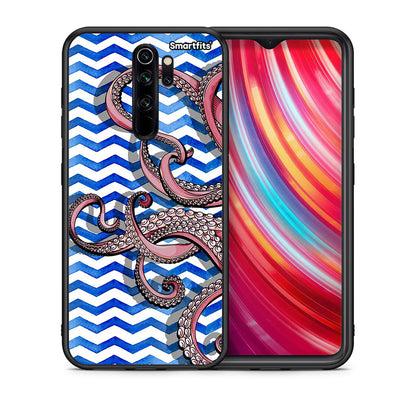 Θήκη Xiaomi Redmi Note 8 Pro Chevron Devilfish από τη Smartfits με σχέδιο στο πίσω μέρος και μαύρο περίβλημα | Xiaomi Redmi Note 8 Pro Chevron Devilfish case with colorful back and black bezels