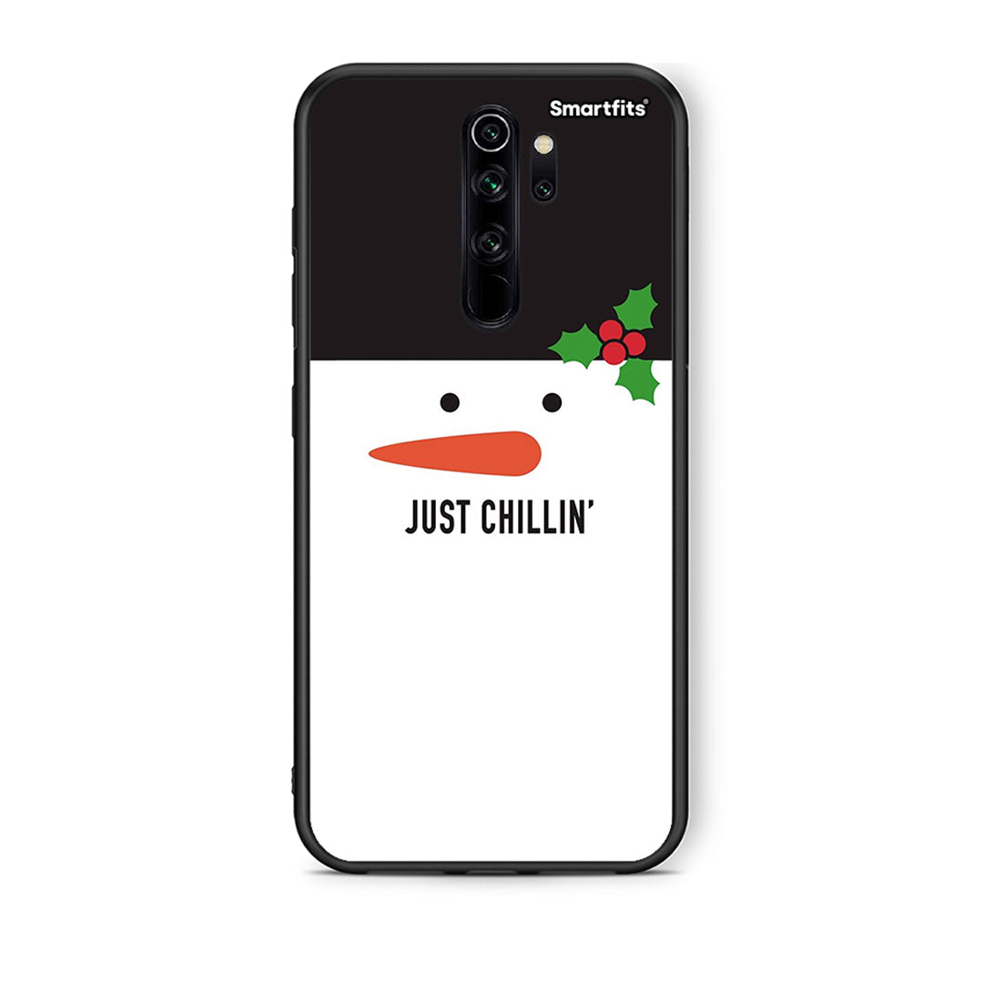 Xiaomi Redmi Note 8 Pro Christmas Chillin θήκη από τη Smartfits με σχέδιο στο πίσω μέρος και μαύρο περίβλημα | Smartphone case with colorful back and black bezels by Smartfits