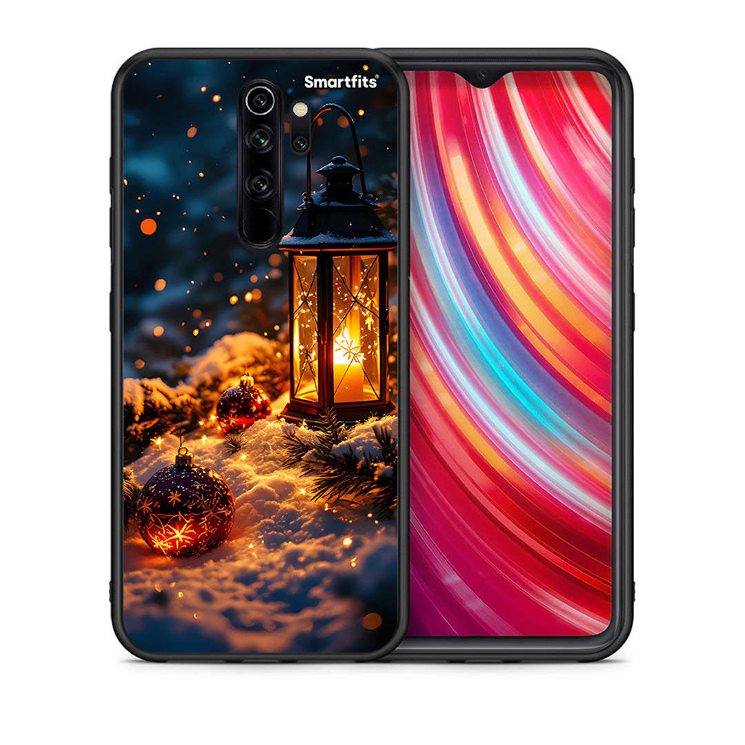 Θήκη Xiaomi Redmi Note 8 Pro Christmas Ornaments από τη Smartfits με σχέδιο στο πίσω μέρος και μαύρο περίβλημα | Xiaomi Redmi Note 8 Pro Christmas Ornaments case with colorful back and black bezels