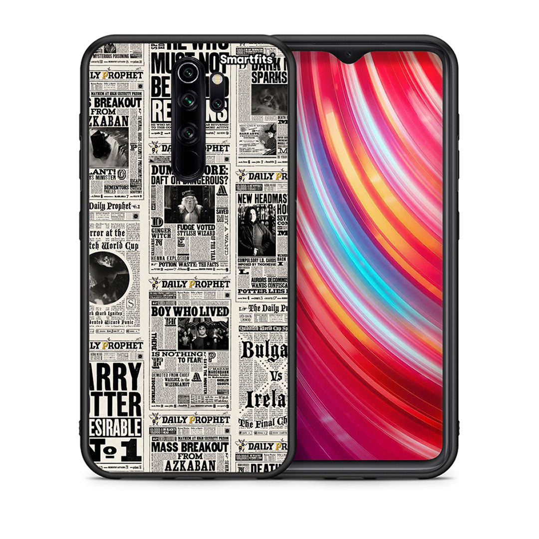 Θήκη Xiaomi Redmi Note 8 Pro Harry Paper από τη Smartfits με σχέδιο στο πίσω μέρος και μαύρο περίβλημα | Xiaomi Redmi Note 8 Pro Harry Paper case with colorful back and black bezels