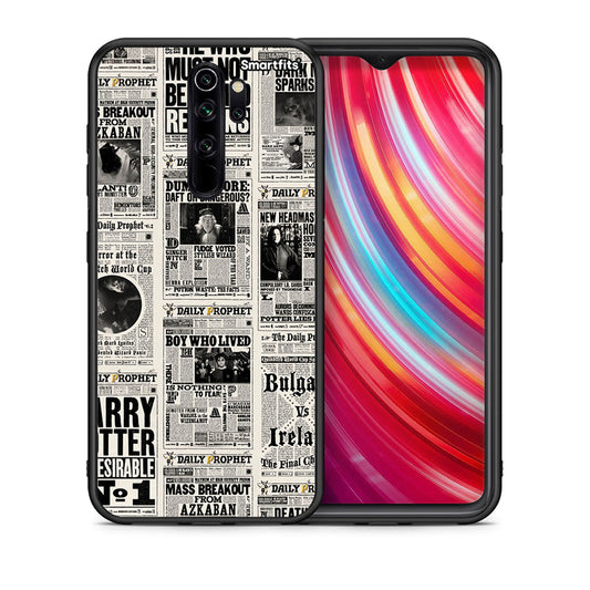 Θήκη Xiaomi Redmi Note 8 Pro Harry Paper από τη Smartfits με σχέδιο στο πίσω μέρος και μαύρο περίβλημα | Xiaomi Redmi Note 8 Pro Harry Paper case with colorful back and black bezels