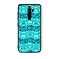 Thumbnail for Xiaomi Redmi Note 8 Pro Swimming Dolphins θήκη από τη Smartfits με σχέδιο στο πίσω μέρος και μαύρο περίβλημα | Smartphone case with colorful back and black bezels by Smartfits