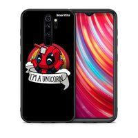 Thumbnail for Θήκη Xiaomi Redmi Note 8 Pro Unicorn Deadpool από τη Smartfits με σχέδιο στο πίσω μέρος και μαύρο περίβλημα | Xiaomi Redmi Note 8 Pro Unicorn Deadpool case with colorful back and black bezels