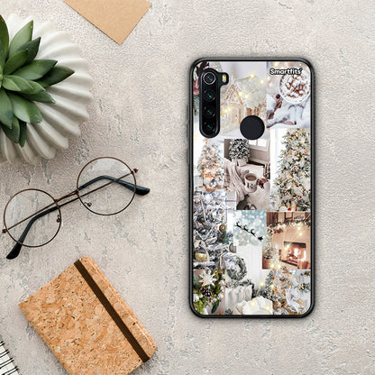 White Christmas - Xiaomi Redmi Note 8 θήκη