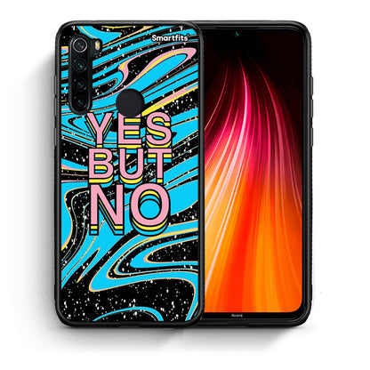 Θήκη Xiaomi Redmi Note 8 Yes But No από τη Smartfits με σχέδιο στο πίσω μέρος και μαύρο περίβλημα | Xiaomi Redmi Note 8 Yes But No case with colorful back and black bezels