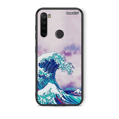 Xiaomi Redmi Note 8T Blue Waves θήκη από τη Smartfits με σχέδιο στο πίσω μέρος και μαύρο περίβλημα | Smartphone case with colorful back and black bezels by Smartfits