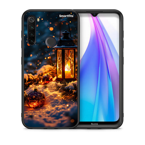 Θήκη Xiaomi Redmi Note 8T Christmas Ornaments από τη Smartfits με σχέδιο στο πίσω μέρος και μαύρο περίβλημα | Xiaomi Redmi Note 8 Christmas Ornaments case with colorful back and black bezels