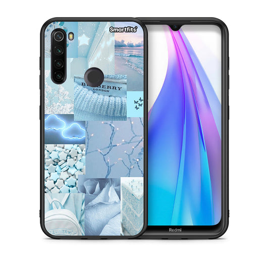 Θήκη Xiaomi Redmi Note 8T Ciel Aesthetic Collage από τη Smartfits με σχέδιο στο πίσω μέρος και μαύρο περίβλημα | Xiaomi Redmi Note 8 Ciel Aesthetic Collage case with colorful back and black bezels